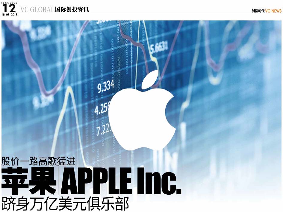 股价一路高歌猛进 苹果 Apple Inc. 跻身万亿美元俱乐部