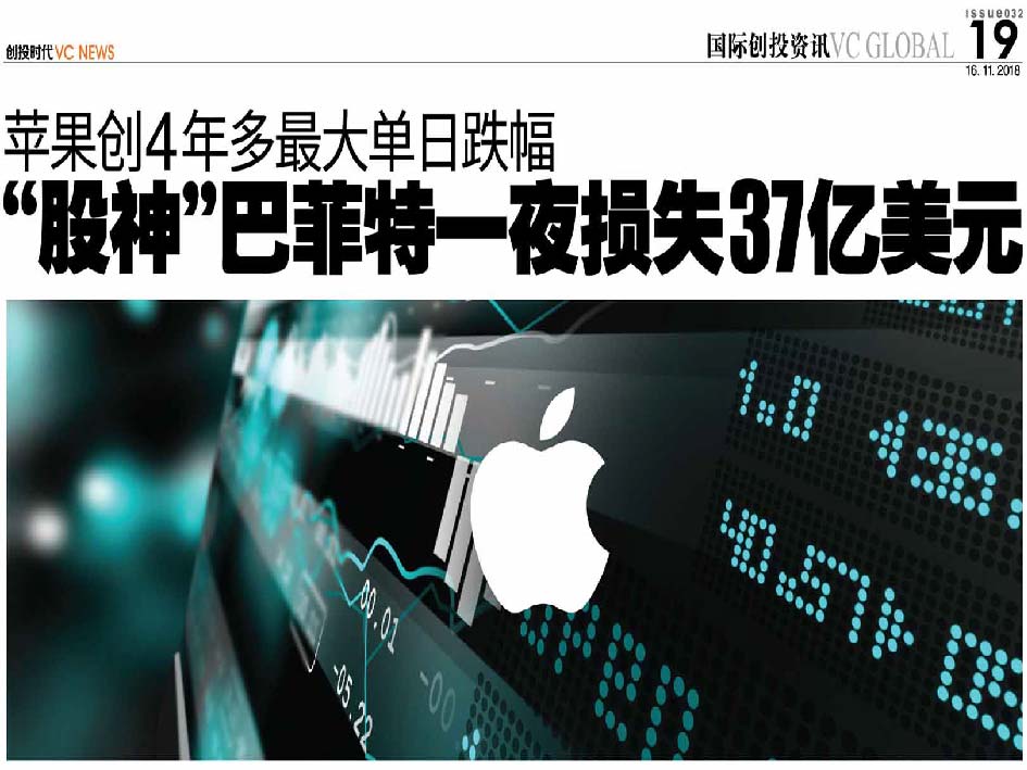 苹果创4年多最大单日跌幅  “股神”巴菲特一夜损失37亿美元