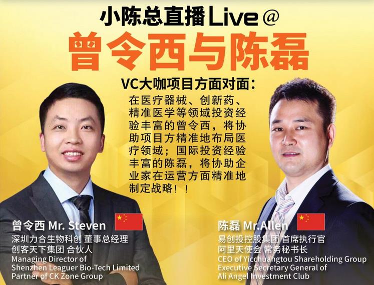 004集：大橙直播十二月特辑|004集|来自中国的两位国际资深VC将与项目方分享如何布局医疗领域并教您精准地制定融资战略